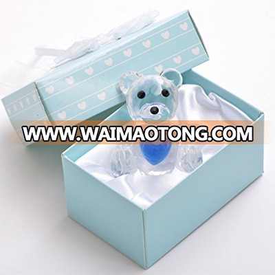 Hot sale loving crystal bear as baby gifts China Lovely teddy for wedding favors hot selling 2017